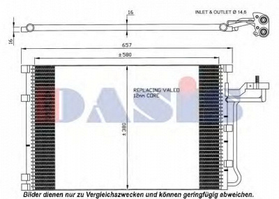 AKS DASIS 222003n -  Конденсатор, кондиционер